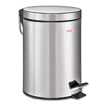 Ведро-контейнер для мусора (урна) с педалью LAIMA Classic, 12 л, зеркальное, нержавеющая сталь, со съемным внутренним ведром в Норильске