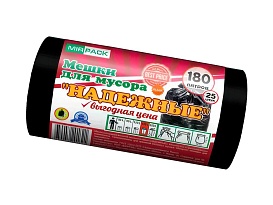 Мешки для мусора 180 л, ароматизированные, черные, в рулоне 25 шт., ПВД, 35 мкм, 1100х930 мм, НАДЕЖНЫЕ, 1802550 в Норильске