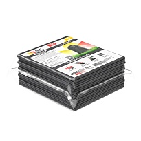 Мешки для мусора 160 л, серые, в пачке 10 шт., ПВД, 40 мкм, 900х1100 мм, i-Bag в Норильске