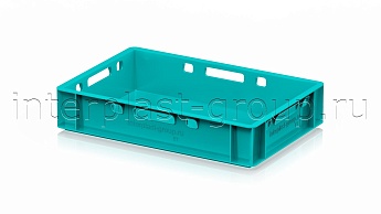 Ящик для мяса и колбасных изделий Е-1 бирюзовый в Норильске