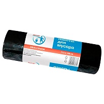 Мешки для мусора 240 л, черные, в рулоне 10 шт., ПВД 30 мкм, 1400х1120 мм, PACLAN Professional, 606336 в Норильске