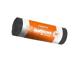 Мешки для мусора 20 л, черные, в рулоне 25 шт., ПНД, 6 мкм, 420х450 мм, SIBIRSKAYA, 101-001 S в Норильске Мешки для мусора 20 л, черные, в рулоне 25 шт., ПНД, 6 мкм, 420х450 мм, SIBIRSKAYA, 101-001 S в Норильске