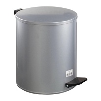Ведро для мусора с педалью, усиленное, Титан, 15 л, серое, оцинкованная сталь в Норильске Ведро для мусора с педалью, усиленное, Титан, 15 л, серое, оцинкованная сталь в Норильске