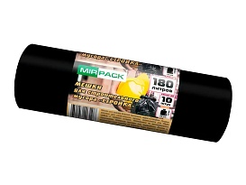 Мешки для мусора 180 л, ароматизированные, черные, в рулоне 10 шт., ПВД, 70 мкм, 1100х930 мм, СТРОЙКА, S18010110 в Норильске Мешки для мусора 180 л, ароматизированные, черные, в рулоне 10 шт., ПВД, 70 мкм, 1100х930 мм, СТРОЙКА, S18010110 в Норильске