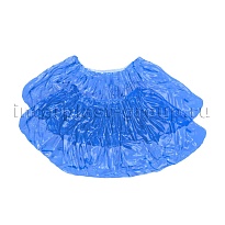 Бахилы голубые 2000 шт (1000 пар), 16 мкм, однослойные, с одной резинкой, Эконом в Норильске