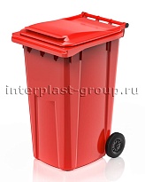 Контейнер для мусора 240 л красный облегченный 240 красный в Норильске
