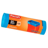 Мешки для мусора 80 л, синие, в рулоне 20 шт., ПНД, 12 мкм, 900х700 мм, PACLAN Classic, 606335 в Норильске Мешки для мусора 80 л, синие, в рулоне 20 шт., ПНД, 12 мкм, 900х700 мм, PACLAN Classic, 606335 в Норильске